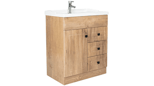 KIT DOMSA MUEBLE VANITORIO NOGAL B70PHN-WOOD + F-70/70 X 80 X 47 CM