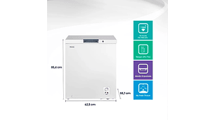 FREEZER HORIZONTAL HISENSE 142 L FRÍO DIRECTO DUAL FC184D4AW1 FUNCTION