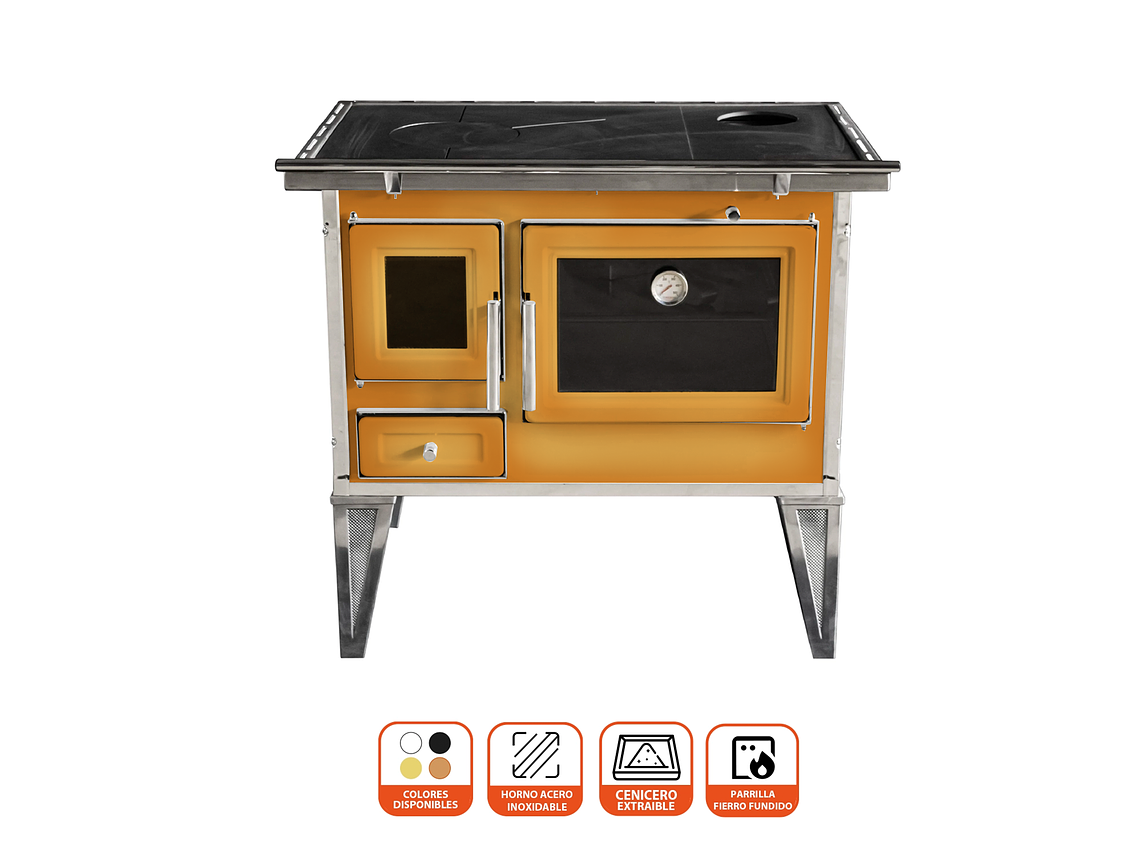 COCINA A LEÑA ALCAZAR CALBUCO L80 DIFUMADA 2