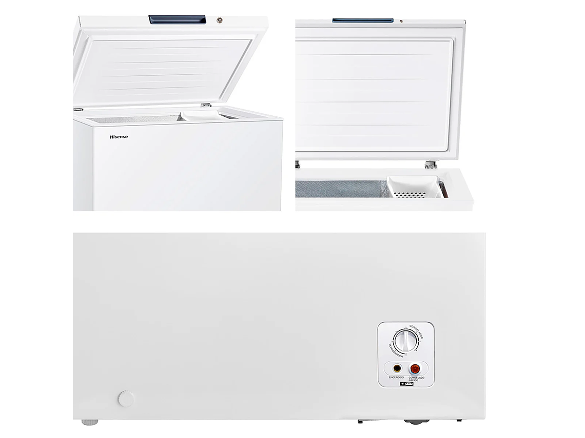 FREEZER HORIZONTAL HISENSE 142 L FRÍO DIRECTO DUAL FC184D4AW1 FUNCTION 2