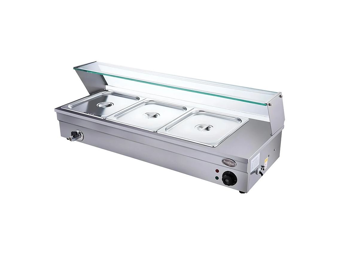 VITRINA PROCHEF CALOR BAÑO MARIA SOBREMESA 3 X GN 1/2PROCHEF 1