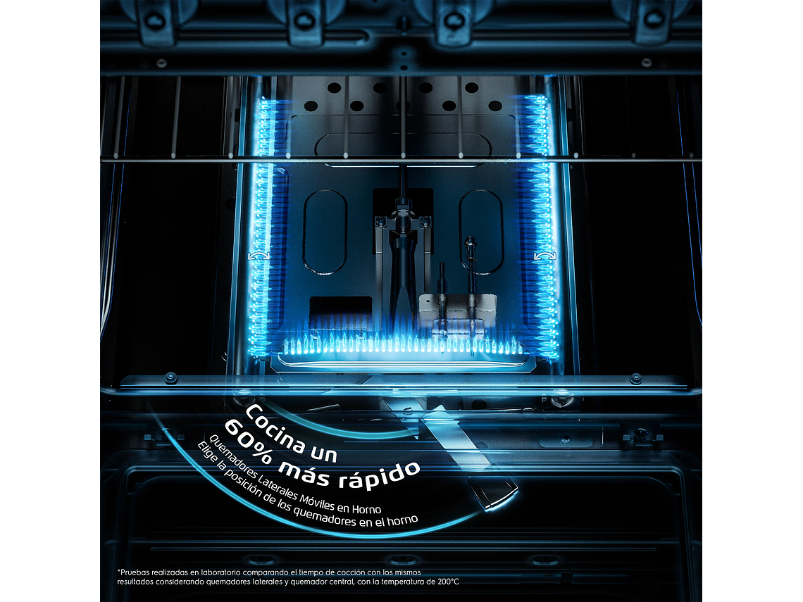 COCINA A GAS 4 PLATOS FENSA QUEMADORES LATERALES F2525 T 8