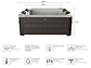 HOT TUB JACUZZI SPA 6 PERSONAS TRIBECA FRAME WIFI MSPA - Miniatura 3