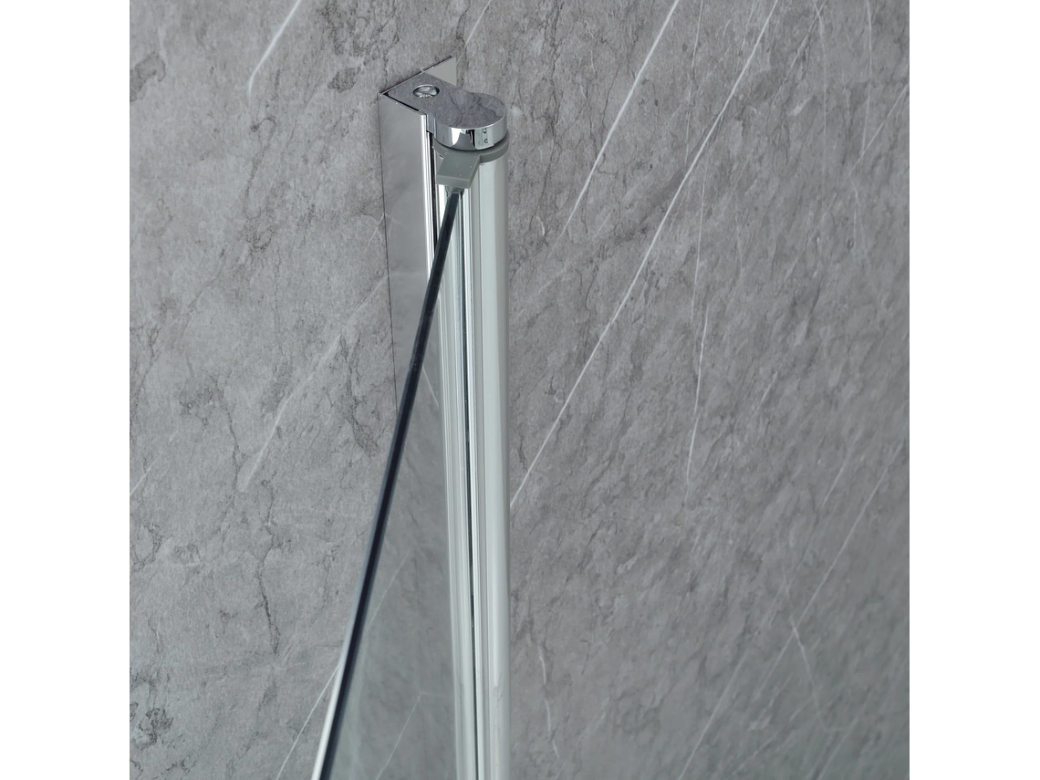 MAMPARA ABATIBLE PARA TINA CURVA 90X140 TRANSPARENTE 4