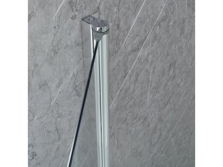 MAMPARA ABATIBLE PARA TINA CURVA 90X140 TRANSPARENTE 4