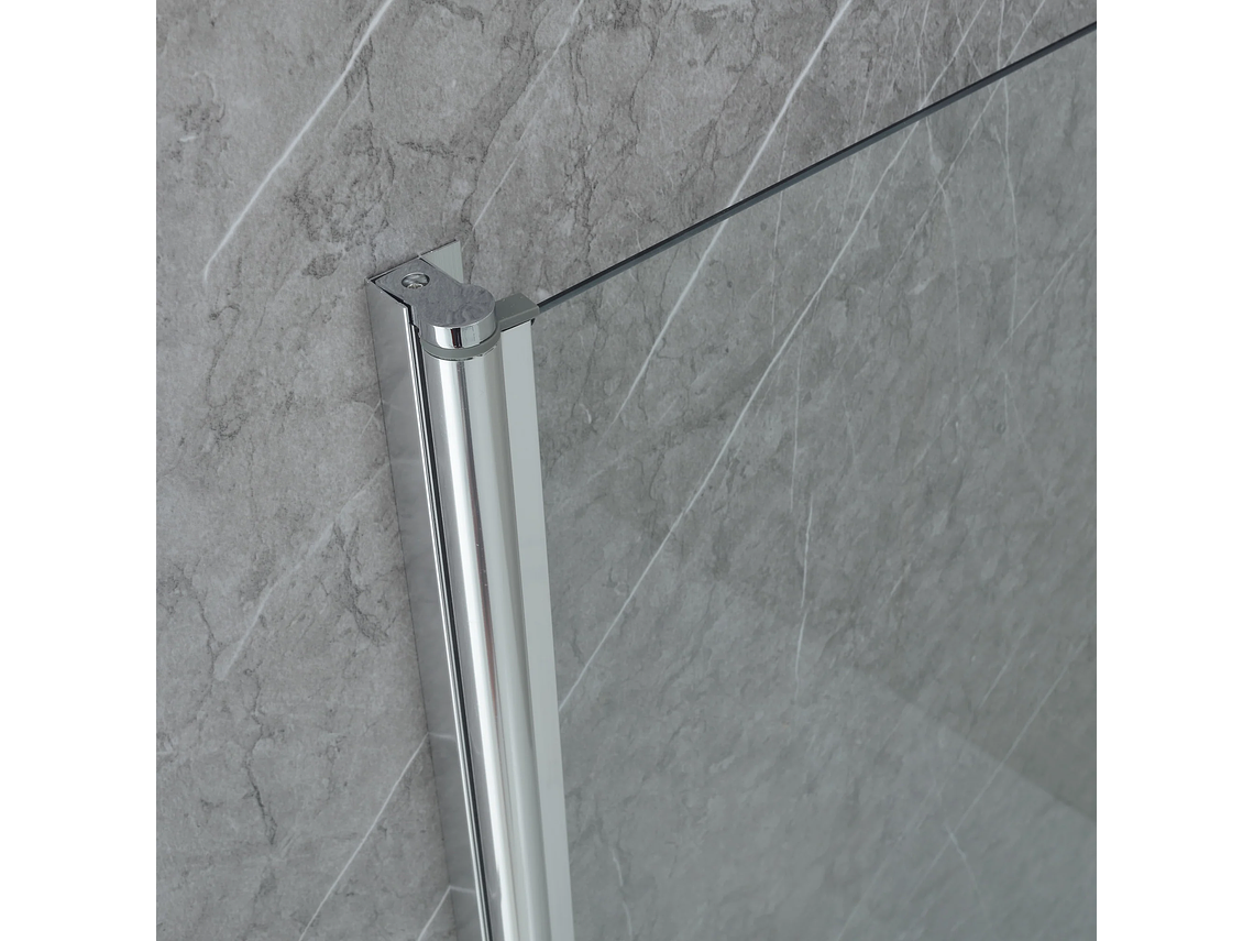 MAMPARA ABATIBLE PARA TINA CURVA 90X140 TRANSPARENTE 5