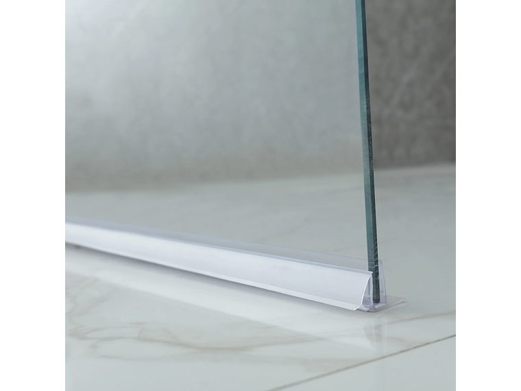 MAMPARA ABATIBLE PARA TINA CURVA 90X140 TRANSPARENTE 6