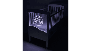 CUNA BEAR ASLEEP LED LATERAL AJUSTABLE (120 X 60)