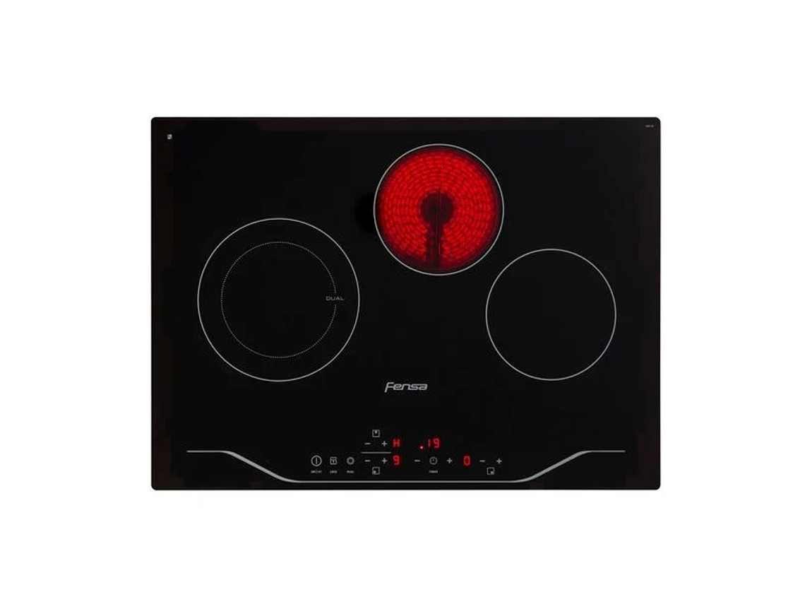 ENCIMERA ELÉCTRICA 3 PLATOS FENSA VITROCERÁMICA FEV 3T 3