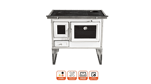 COCINA A LEÑA ALCAZAR CALBUCO L80 BLANCA