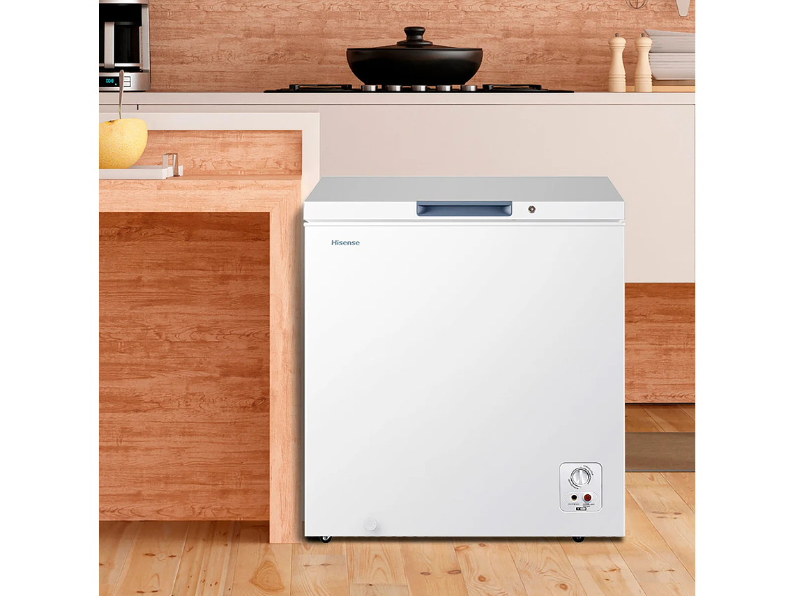 FREEZER HORIZONTAL HISENSE 142 L FRÍO DIRECTO DUAL FC184D4AW1 FUNCTION 8