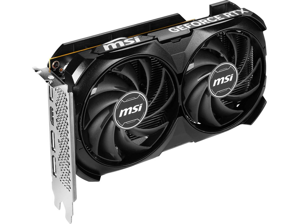 TARJETA DE VIDEO MSI NVIDIA® GEFORCE® RTX™ 4060 VENTUS 2X BLACK OC, 8GB GDDR6, 128-BIT, PCI-E 4.0 3
