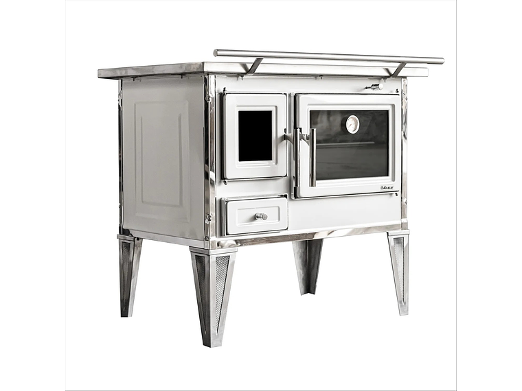 COCINA A LEÑA ALCAZAR CALBUCO L80 BLANCA 3