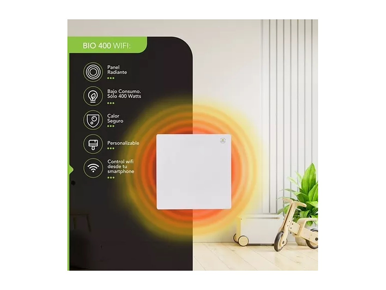 PANEL DE BAJO CONSUMO BIOCALOR BIO400 WIFI 2