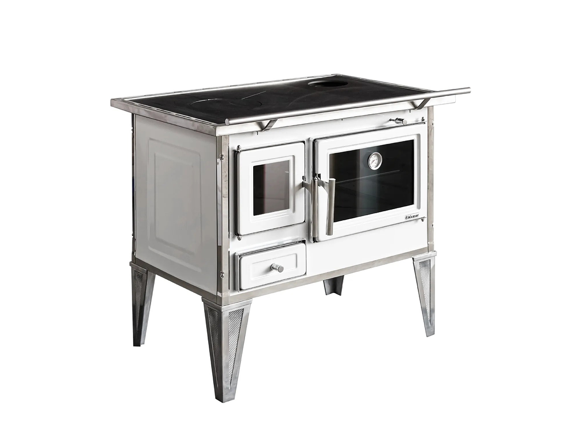 COCINA A LEÑA ALCAZAR CALBUCO L80 BLANCA 4