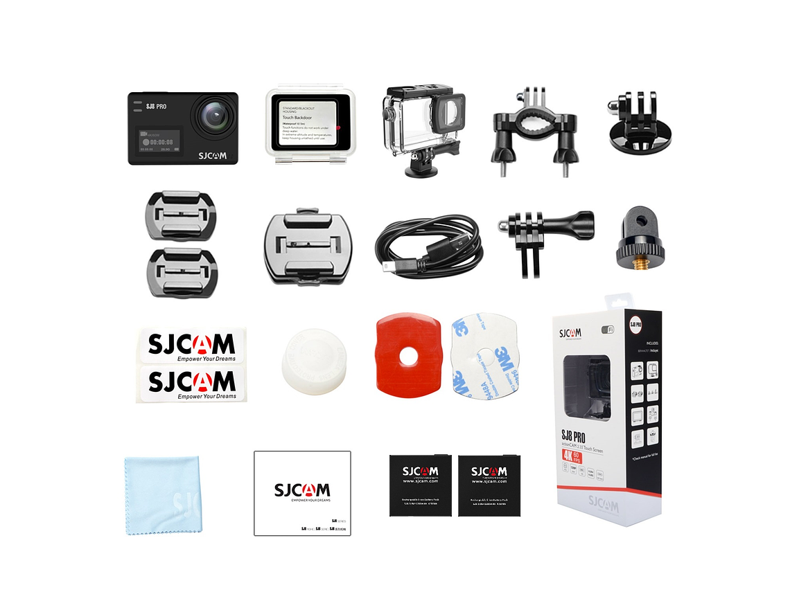 PACK CÁMARA SJCAM SJ8 PRO 4K 60FPS DUAL + 2 BATERIAS 6