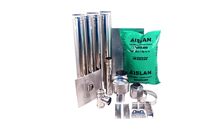 KIT INSTALACIÓN ESTUFA PELLET MURO 80MMX4MT BOSCA