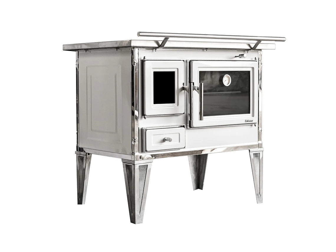 COCINA A LEÑA ALCAZAR CALBUCO L80 BLANCA 7