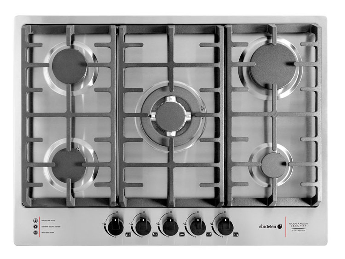 ENCIMERA GAS SINDELEN 5 PLATOS CEG-4700IN C 1