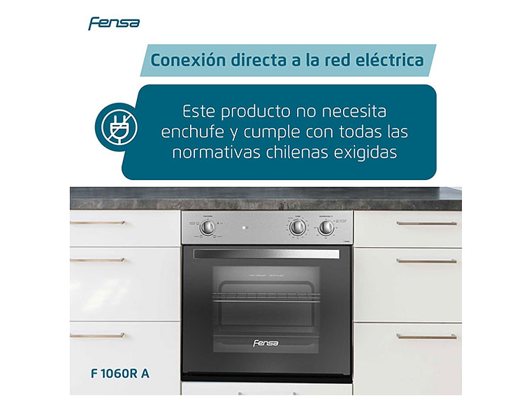 HORNO ELÉCTRICO FENSA F 1060R A EMPOTRABLE 66 L 7