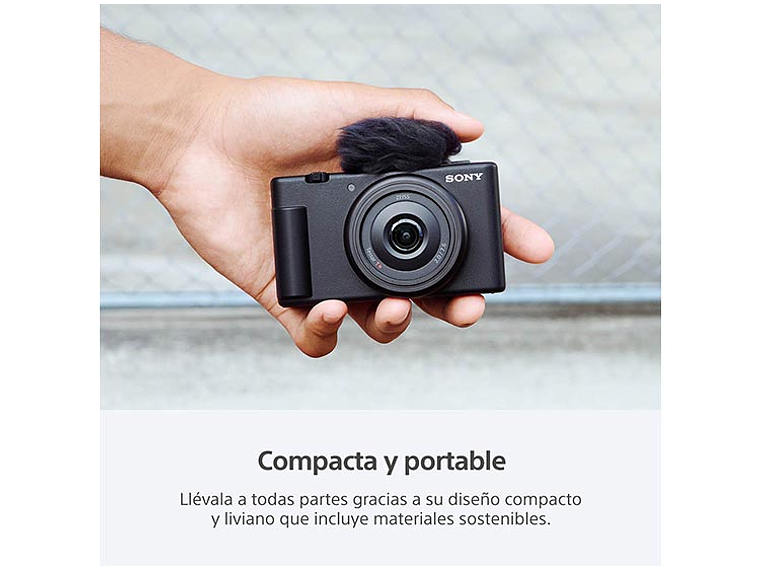 CÁMARA VÍDEO DEPORTIVA SONY ZV-1F WI-FI BLUETOOTH 20.1 MP VIDEOBLOGS 7