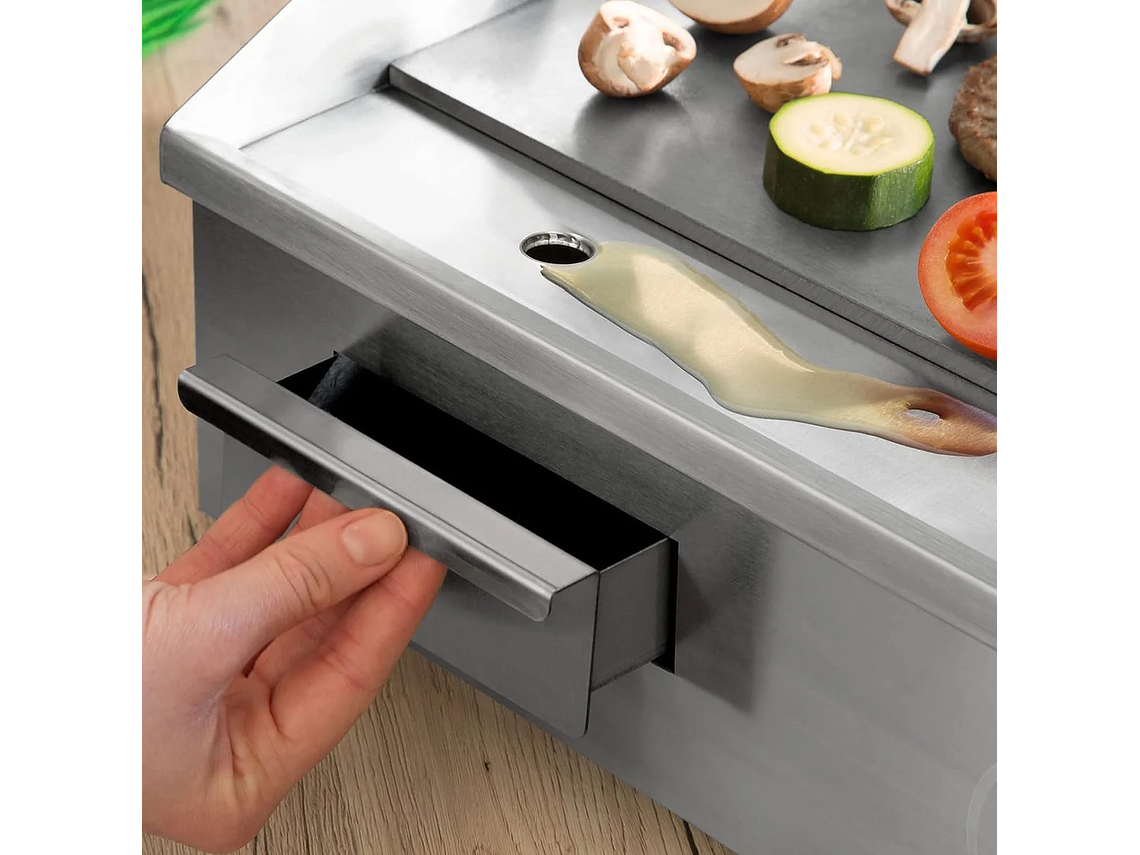 PLANCHA CHURRASQUERA PROCHEF EG820 73 X 50 CM ELECTRICA INOX 4