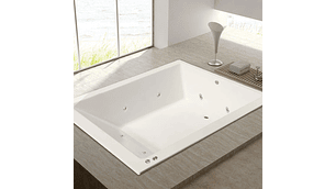 TINA HIDROMASAJE BUCK Y BUCK 120 X 185 X 48 CM 8 INYECTORES MOTOR DERECHA