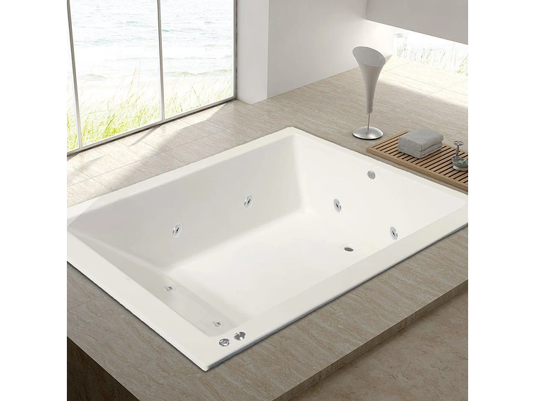 TINA HIDROMASAJE BUCK Y BUCK 120 X 185 X 48 CM 8 INYECTORES MOTOR DERECHA 1