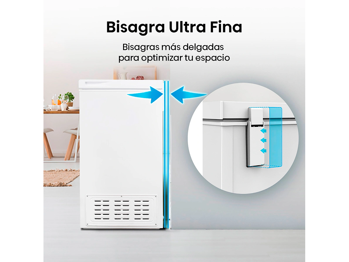 FREEZER HORIZONTAL HISENSE 99 L FRÍO DIRECTO DUAL FT125D4AW1 FUNCTION 6