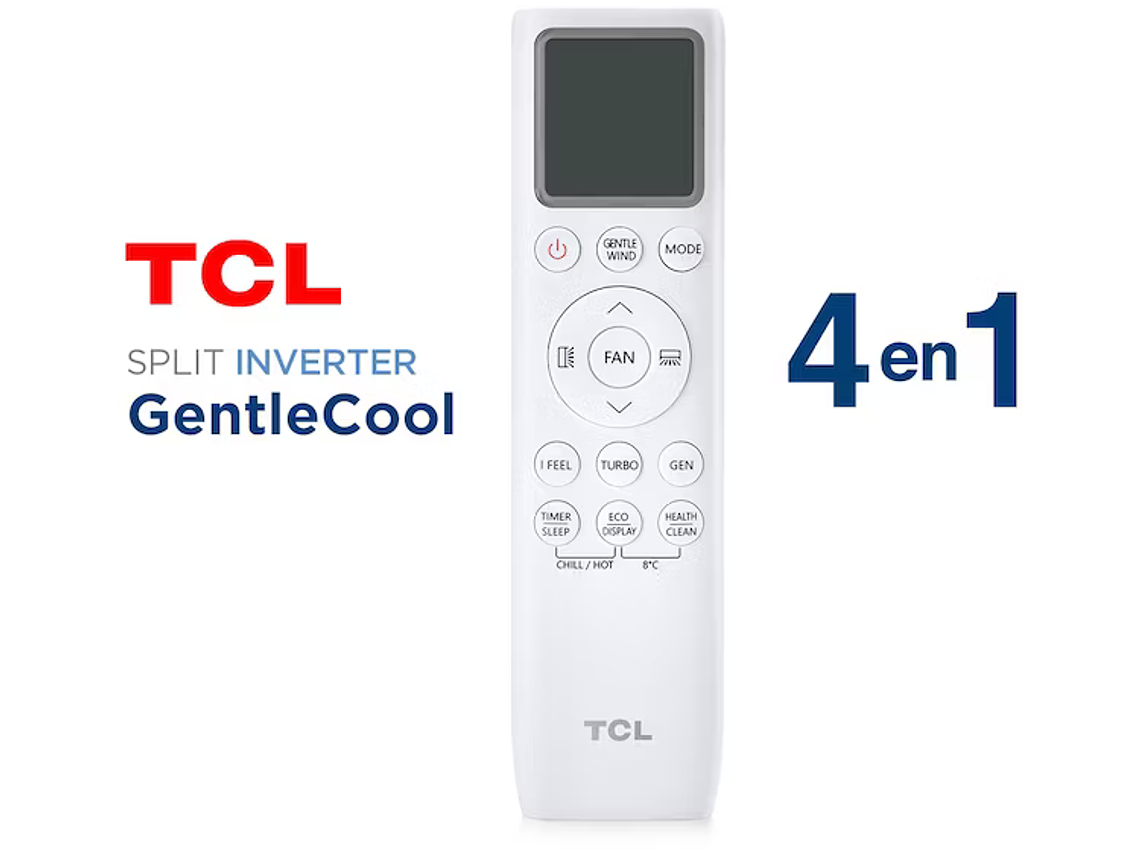 IRE ACONDICIONADO INVERTER SMART TCL 24000 BTU FRIO/CALOR 3