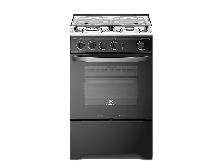 COCINA A GAS 4 PLATOS LIMPIAFÁCIL Y TIMER M 775 BT NEGRA 1
