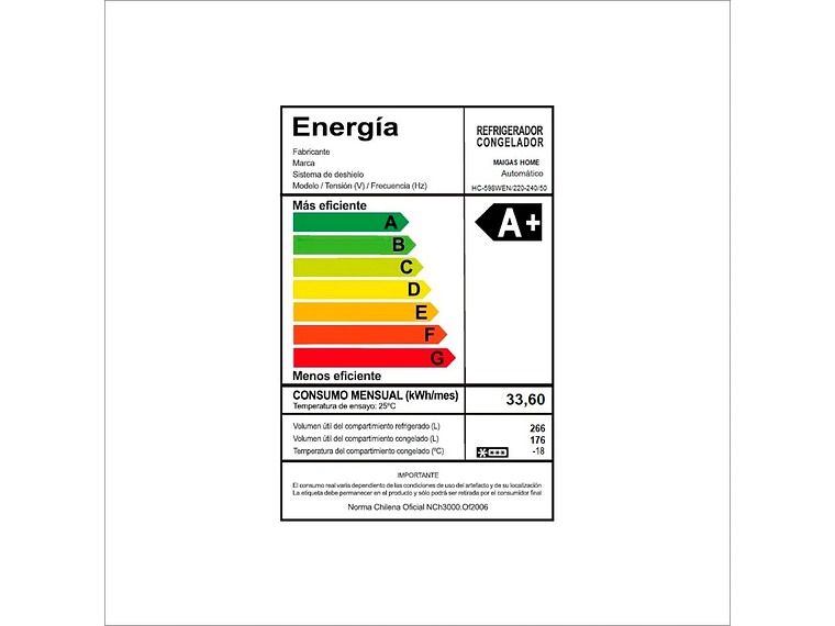 REFRIGERADOR SIDE BY SIDE 442 LTS HC-598WEN | GRIS 6