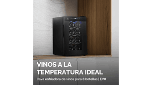 CAVA DE VINO ENFRIADORA 8 BOTELLAS EV8