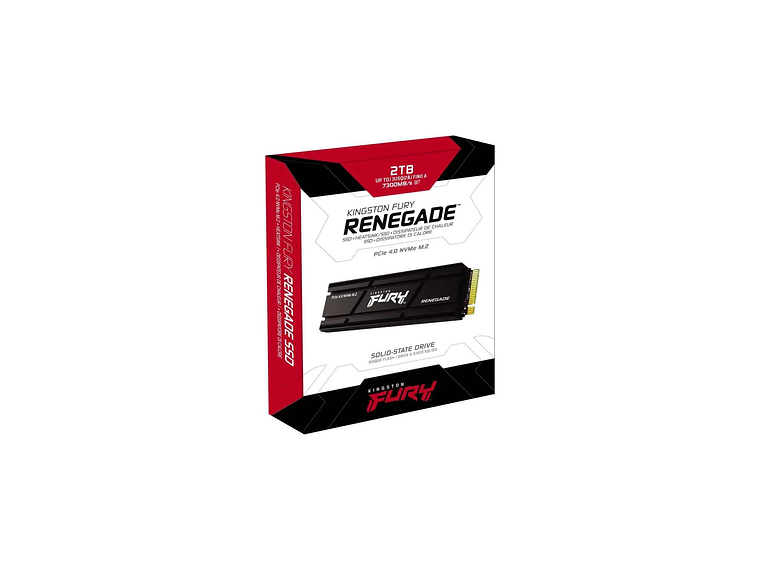 UNIDAD DE ESTADO SÓLIDO KINGSTON FURY RENEGADE, 2 TB, M.2 2280 PCIE 4.0, CON HEATSINK, PARA PS5 4