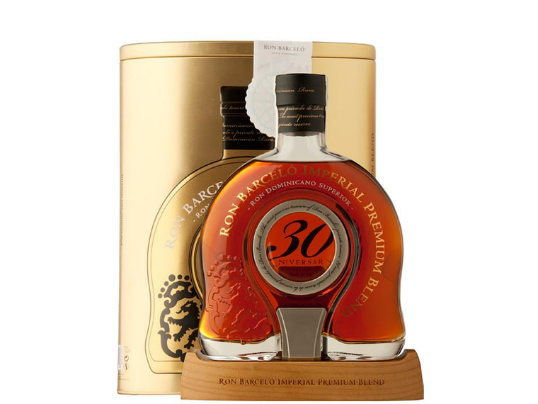 RON BARCELO BOTELLA VIDRIO 700 CC 30 AÑOS ANIVERSARIO IMPERIAL 40° 1