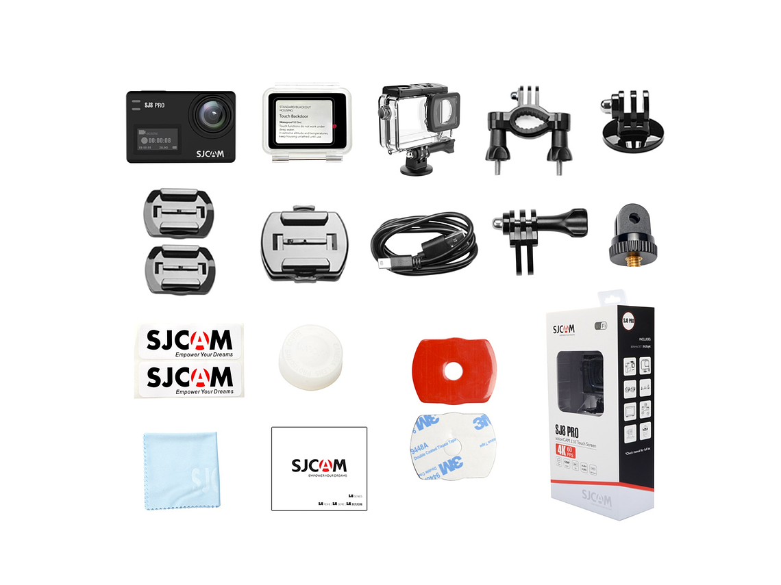 CÁMARA DEPORTIVA SJCAM SJ8 PRO DUAL 4K 60FPS ESTABILIZADOR GIROSCÓPICO 4