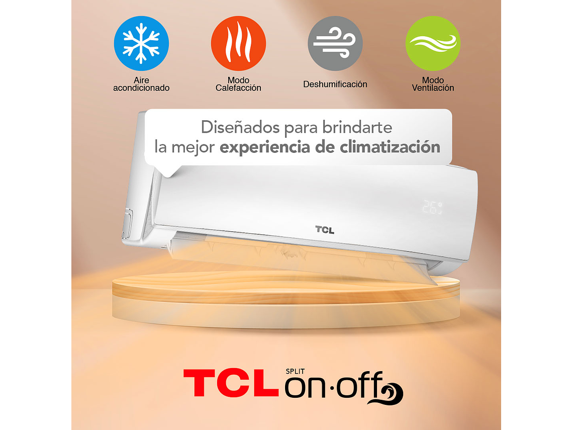  AIRE ACONDICIONADO TCL ON OFF 9000BTU 2