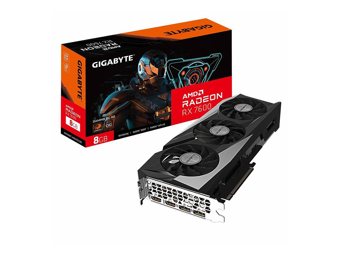 TARJETA DE VIDEO GIGABYTE RADEON RX 7600 GAMING OC 8G 1