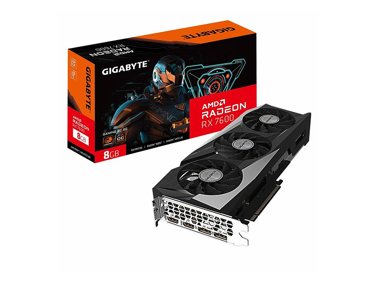 TARJETA DE VIDEO GIGABYTE RADEON RX 7600 GAMING OC 8G 1