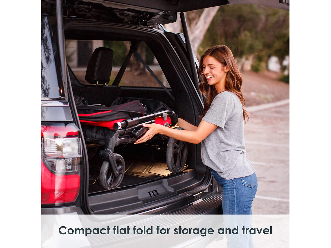 CARRO PASEO WAGON Y COCHE DOBLE MUV EXPEDITION 2 EN 1 MARS RED 3