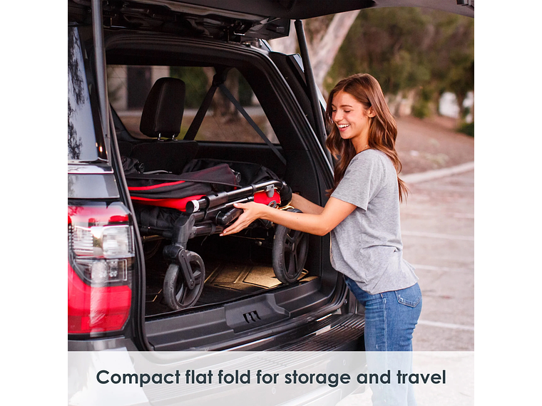 CARRO PASEO WAGON Y COCHE DOBLE MUV EXPEDITION 2 EN 1 MARS RED 3