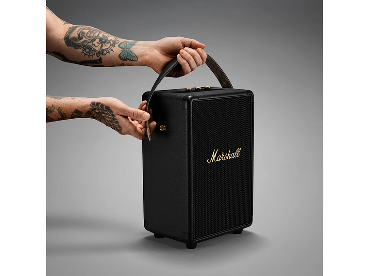 PARLANTE PORTATIL BLUETOOTH TUFTON MARSHALL BLACK AND BRASS 9