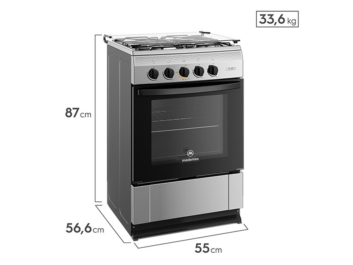 COCINA MADEMSA 4 PLATOS MV220 T 2