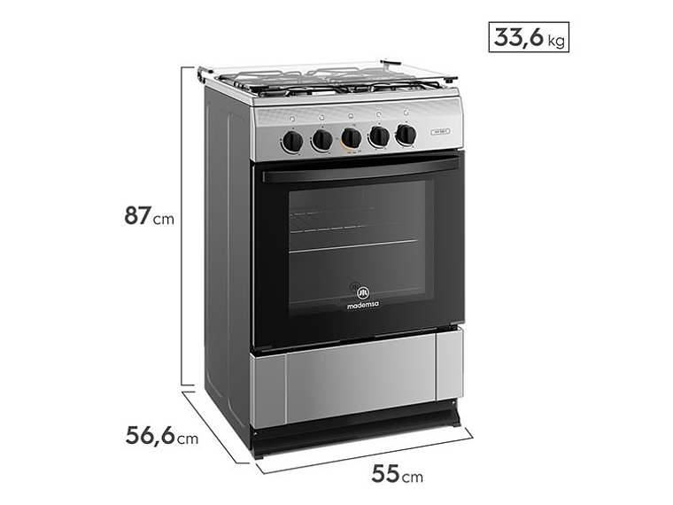 COCINA MADEMSA 4 PLATOS MV220 T 2