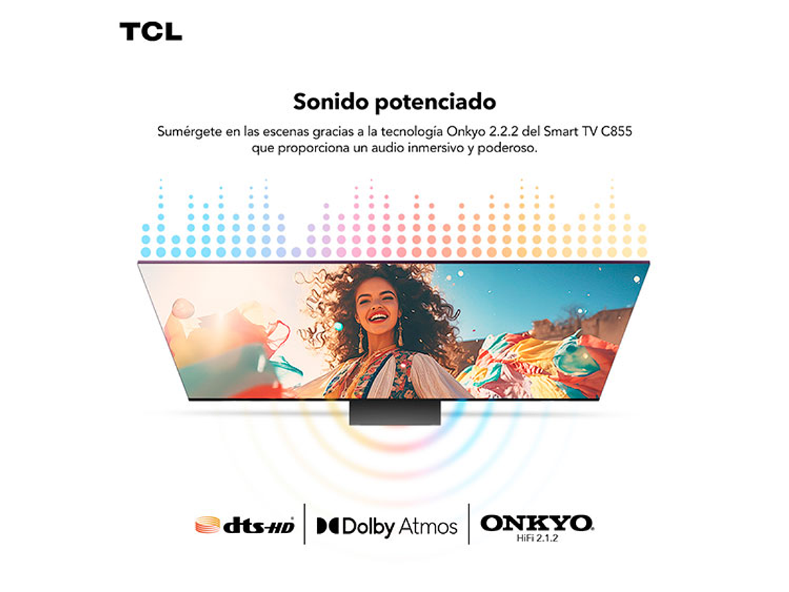 TELEVISOR SMART TV TCL 65C855 4K UHD 65