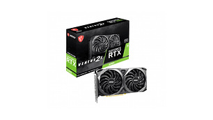 TARJETA DE VIDEO MSI NVIDIA GEFORCE RTX 3060 VENTUS 2X 12G OC, 12GB GDDR6, 192-BIT