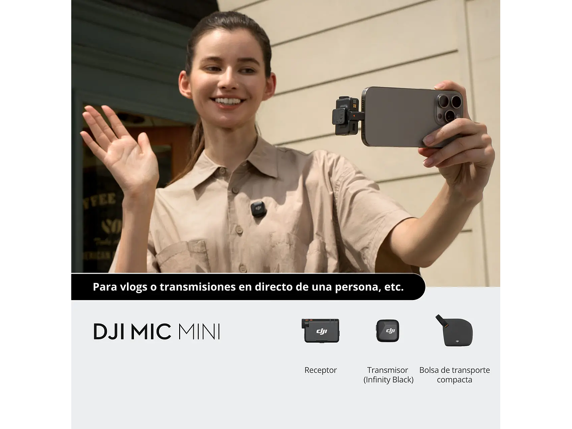 MICRÓFONO DJI MIC MINI (1 TX + 1 RX) 5