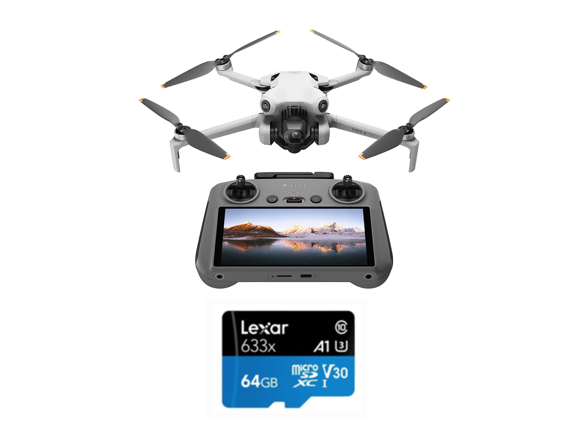 DRONE DJI MINI 4 PRO (RC 2) + TARJETA 64GB 1