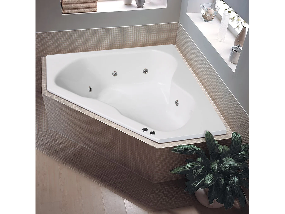 TINA HIDROMASAJE BUCK Y BUCK 150 X 150 X 45 CM 8 INYECTORES MOTOR DERECHA 1