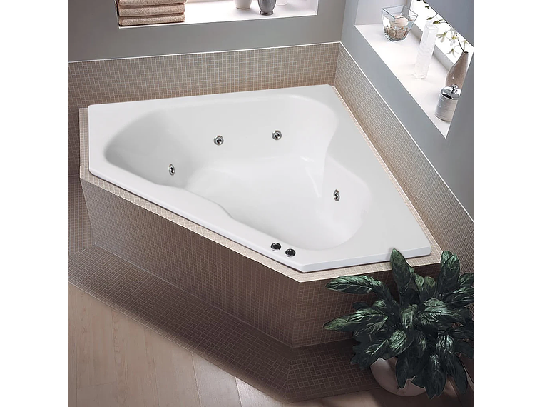 TINA HIDROMASAJE BUCK Y BUCK 150 X 150 X 45 CM 8 INYECTORES MOTOR DERECHA 1